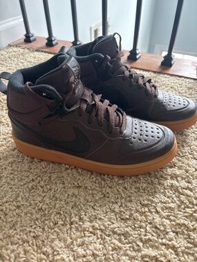 Nike Court Borough Mid 2 Boot GS 'Baroque Brown Gum' 6.5Youth